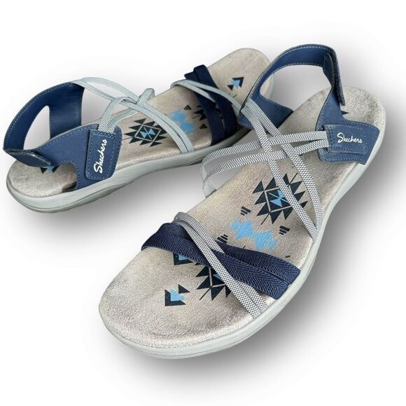 Skechers Reggae Slim It Takes Two Sandals Women's Size 11 - Picture 3 of 10